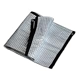 Red para Jardín o Planta Malla Sombreadora Malla de Sombra Rectangular Papel de Aluminio Toldos Velas de Sombra para Invernadero,Plantas, Flores, Patio,Césped,Jardín,Estanque,Cochera,Pérgola (1×1M)