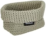Blomus 68883 - Cesta de ganchillo (tamaño mediano), color beige