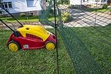 horizont valla fronteriza FLEX, valla móvil especial con 15 postes separados de fibra de vidrio, 25 m de longitud y 90 cm de altura, red de jardín, valla para perros, valla de barrera, para camping