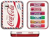 Lip Smacker Caja de regalo de Coca Cola con 6 lápices labiales en diferentes sabores + antifaz para dormir
