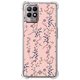 Movilshop Funda Antigolpes [ Realme 8i ] Dibujo Botánico [ Motivos botánico de Varios Tipos de Flores ] Esquina Reforzada Silicona 1.5mm de Grosor Flexible Transparente Bumper Gel TPU