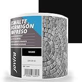 Esmalte Hormigón Impreso. Resina renovadora para pavimentos de hormigón. (2.5 Litros, negro)