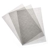 TOKERD 3pcs A4 Malla de Alambre Malla Tejido Inoxidable Malla de Acero Inoxidable para Insectos Roedor Filtro Grill, Malla de Alambre con Mosquitera de Malla de 1 mm