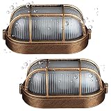 Nautical lámpara industrial, Lampara De Pared Industrial Exterior, Lámpara De Pared Al Interior O Nautical Lámpara, Retro Aplique Impermeable, Luz Del Barco Para Cuarto De Baño Corredor Patio Balcon