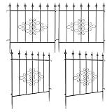 Ejoyous Panel De Cercado De Jardín De Metal, Valla De Jardín Lo Suficientemente Flexible para Jardín para Patio