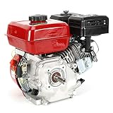 Motor de gasolina de 7,5 CV, motor de kart industrial de 4 tiempos, 1 Cilindro, 3.600 rpm (rojo)