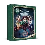 Caja ciega Anime Demon Slayer, 16 Productos fijos de la Serie Anime + Aleatorio 4 de 8 Personajes de Anime Insignias de Metal