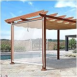 WHOJA Persiana Enrollable Persianas enrollables Transparentes 100cm / 120cm / 130cm / 140cm / 180cm de Ancho, con Accesorios y Cadena, Fácil de Montar para pérgola Estor Enrollable(Size:165X200CM)