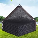 NA Malla Sombreo,Tasa De Sombreado 6 Pines 65%, Resistente A Los Rayos UV, para BalcóN, Terraza Y JardíN, Negro,con Ojales,Rectangular,2x7m