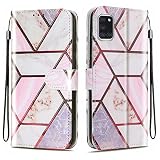 Funda Libro para Apple iPhone 12 Mini 5.4 Carcasa de Cuero PU Premium Flip Wallet Case Cover con Tapa Teléfono Piel Tarjetero - Mármol de Celosía