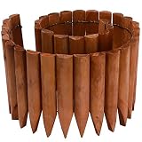 JonesHouseDeco Valla de Madera para su Jardin - Figura Decorativa (20 cm), Color Marron