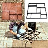 WISFOR Molde para Cemento, 60x50cm Molde para Hormigón, Molde para Hacer Pavimentos/Caminos/Suelos de Jardín, Patio, Balcón, Terraza, de Plástico Resistente…