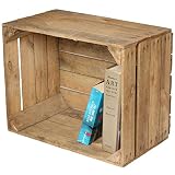 Caja de fruta para decoración (madera), diseño de mesita o estante
