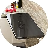 AWSAD Mesa Plegable Multifuncional Mesa de Comedor Familiar Pequeña Encimera Plegable Mesa de Comedor Pequeña en La Pared, Se Pliega en Un Segundo (Color : Negro, Size : 80X40cm)