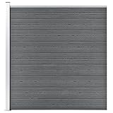 vidaXL Valla de Jardín Muros Pared Conjunto Paneles Separador Patio Exterior Decoración Huerto Plantas Flores Hierbas Cultivos de WPC Gris