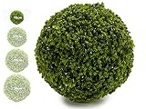 TIENDA EURASIA Bola Artificial de Decoracion - Seto Artificial Decorativo - Ideales para Interiores y Exteriores (Trebol, 16 cm)