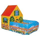 Bino 82816 - Tienda de campaña con jardín (150 x 110 x 90 cm), Multicolor