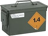 Caja de municiones API Caja de almacenamiento ca 30,5x19x15,50cm diseño Militar caja de munición de caja en forma de caja de madera caja de madera para botella de vino Caja de manzana de caja con diseño vintage