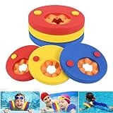 Discos Flotantes, 6 Piezas Manguitos de Natación para Niños, Hechos de Espuma, Flotador de Brazos para niños Fáciles de Identificar, para Principiantes Niños Niñas