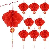20 Farolillos Chinos de Papel 18cm Faroles Rojos Linternas Colgantes para Decoración de Festival de Primavera Año Nuevo Chino Boda Fiesta