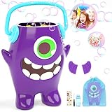 Peradix Burbujas de Jabon Niños, Maquina Burbujas Niños, Máquina de Burbujas Automática Portátil con Jabón Líquido 200 ml, Maquina Pompas Jabon para Niños Juguete de Baño Fiestas Bodas