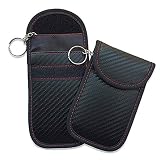 EasyULT Faraday Bolsa para Llaves de Coche Funda para Bloqueo de señal de Llave de Coche, RFID para Dispositivos de Bloqueo antirrobo RFID/WiFi/gsm/LTE/NFC (2 Paquetes)
