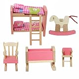Cisixin Los niños Juguetes casa de habitación Conjunto de habitacion Mueble de Madera para Juguete Ninos