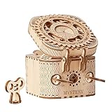 Robotime Puzzle 3D Madera Maquetas Treasure Box Modelos Mecánicos Kits para Construir Adultos Montar Construcciones Laser Cut Puzzle de Madera
