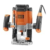BLACK+DECKER KW1200EKA Fresadora de 1200 W con accesorios y maletín