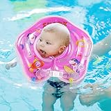 YYZYV Anillo de Flotador de Cuello bebé, Anillo de Flotador de Agua para niños, Anillo de Flotador de Cabeza de bebé PVC para Cuello, bañera de natación de Doble airbag para niños de 13 semanas