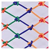 AWSAD Red de Seguridad para Escaleras Anti-caída Anti-Cat Net para Balcón, Jardín, Parque Infantil Malla de Decoración de Valla, Rejilla 10cm, Personalizable Color : 6mm Rope, Size : 1×2m(3×7ft)