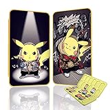 Funda para Almacenamiento de 24 Juegos para Nintendo Switch y 24 TF Card, Estuche para Tarjetas de Memoria, Nueva Estuche Cartuchos para Nintendo Switch con Patrón Dinámico 3D (Pikachu)