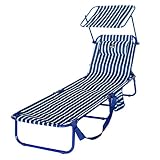 CREVICOSTA QUALITY MARK MARCAS DE CALIDAD Tumbona 420-1 Tela Oxford con toldo. Marinera