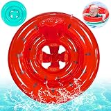 TaimeiMao Anillo de Natación para Bebé,Anillo de Natación Asient,Anillo Flotador Bebe,Flotador Hinchable para bebé,Flotador Cuello Bebe,Inflable Flotador para Niños,Flotador Hinchable Ajustable (A)