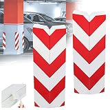 BUZIFU Protector Columnas Garaje 2 piezas Protectores Esquinas Garaje Protector Pilares Protección para Parachoques Protector Aparcamiento Pared Protectores Golpes Coche para Cualquier Estacionamiento