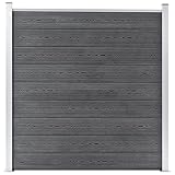 vidaXL Valla de Jardín Muros Pared Conjunto Paneles Separador Patio Exterior Decoración Huerto Plantas Flores Cultivos Hierbas de WPC Gris