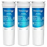 3X Waterdrop 836848 Filtro para Nevera, Compatible con Fisher & Paykel 836848, 836860, E404BRXFDU, E522BRXFDU, PS2067635, Amana/Maytag/Admiral Clean'n Clear 67003662, RO185014, RO185011, WF60, C2