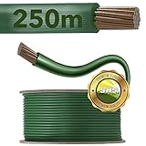 Cable de limitación de 250 m para Robot cortacésped, Accesorios para cortacésped, Cable de búsqueda Compatible con Gardena/Bosch/Husqvarna/Worx/Honda/ROBOMOW/iMow, diámetro de 2,7 mm
