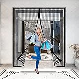 Cortina Mosquitera Puerta Magnetica，Imanes AutomáTico Y, Mosquitera Con Malla Super Fina Para Dejar Pasar El Aire Fresco, Cierre Automaticamente, Cortina MagnéTica,