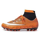 zapatos de fútbol para niños Botas de fútbol botas altas con espinas largas for hombres Agente Zapatos tierra césped artificial suelas uñas Pendientes deportivos al aire libre Atletismo Adolescentes z