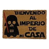 KOKO DOORMATS felpudo entrada casa friki y divertidos, Felpudo friki exterior Bienvenido al Imperio | Felpudo original para entrada casa puerta, terraza o jardín | Fibra de coco y PVC | 40x60x1.5 cm