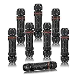 Elecoutek 8ST Caja Estanca Exterior IP68 Conexiones Cables Electricos Impermeable, Conector Estanco 3 Pines para Cable de Diámetro Ø 5-13mm