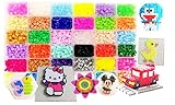 vytung Lote de 10000 Abalorios,36 Color(6 Brillar en Oscuridad) de los Granos DIY de Perler Caja de fusibles Conjunto de Perlas de 5 mm Hama Beads (5Template + 89Imagine + 6Cart de Hierro + 2 Pinzas)
