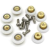 Juego de 8 rodillos de 19mm para puertas correderas.