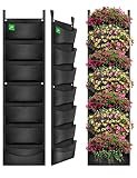 MEIWO Nuevo actualizado 7 Bolsillo Colgante jardín Vertical jardín plantador de jardinería jardín decoración del hogar