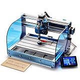 Máquina de enrutador CNC SainSmart Genmitsu 3018-PROVer con control fuera de línea GRBL, interruptores de límite y parada de emergencia, área de trabajo XYZ 300 x 180 x 45 mm