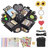 Caja Sorpresa Creativa Explosion Box,KIPIDA DIY Photo Album Scrapbook,Cumpleaños,Regalos del Día de la Madre para mujeres,Aniversario,Caja de Regalo Sorpresa,Caja de Explosión Hecha a Mano,Pequeños