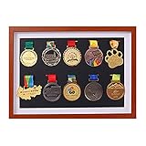 J&X Vitrina del gabinete de la Caja de la Sombra para Las medallas Militares/Medalla del colector/Pin de la Solapa Vitrina del gabinete de la Caja de la Sombra/Caja del gabinete de la Caja para