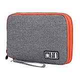 Young & Ming universal bolsa de viaje cable organizador electrónica accesorios bolsa de transporte caja para cable, Gris