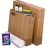 TeleCajas | Pack Mudanza (Cajas de cartón, plástico Burbujas, precinto, etc) con el Embalaje Necesario para una mudanza de casa (Pack MUDANZA Single)